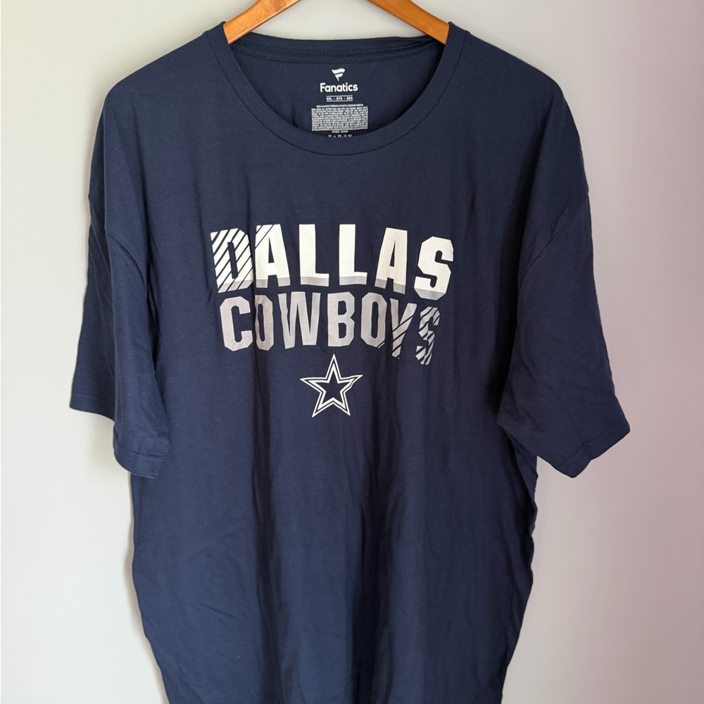 Dallas Cowboys T Shirt 2XL Fanatics NFL Navy Blue Tee